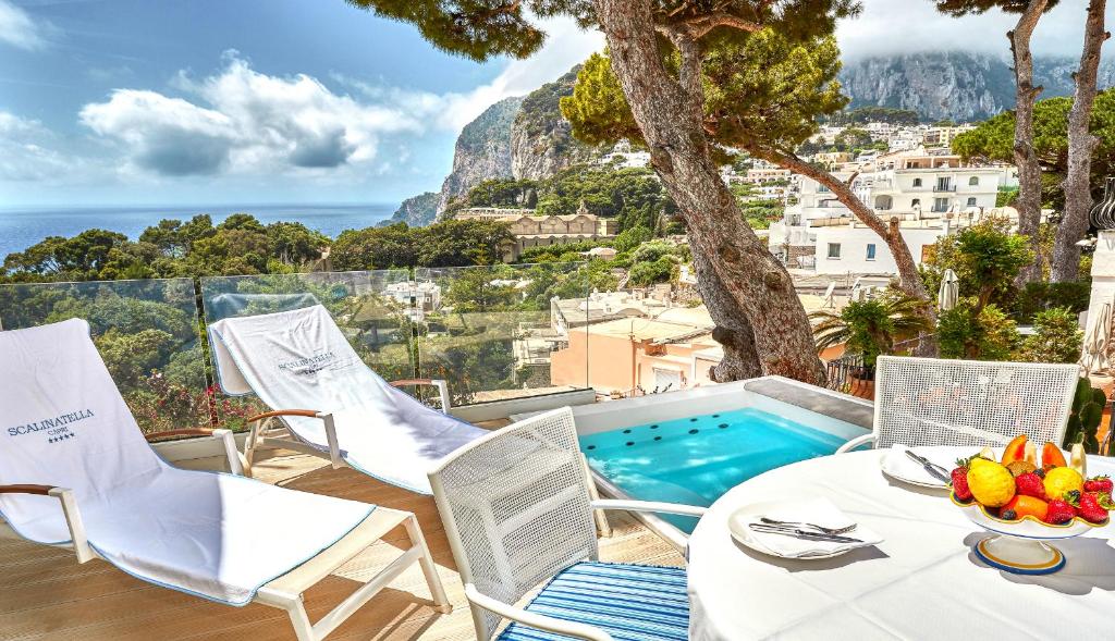 Jacuzzi Vista Mare Hotel La Scalinatella Capri